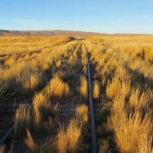 Shut down railway in the Altiplano